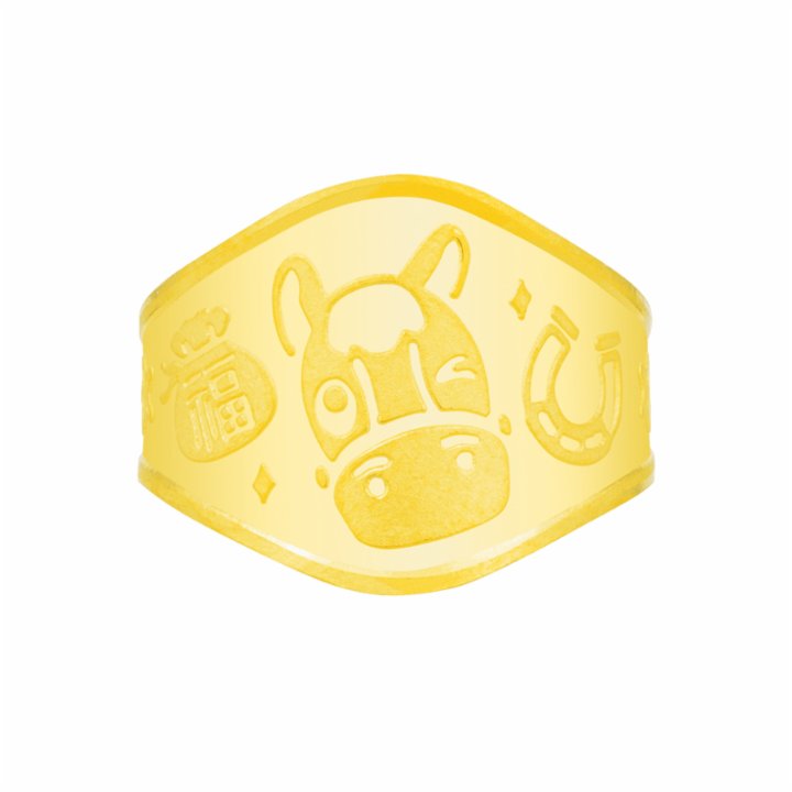 순금 말 돌반지 3.75g